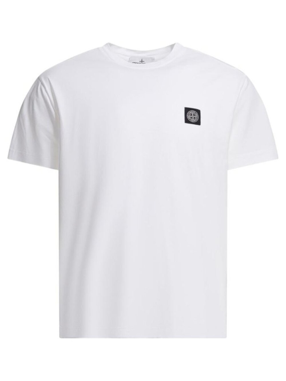 Stone Island Crew-Neck T-Shirt With Logo Tag Size L Men